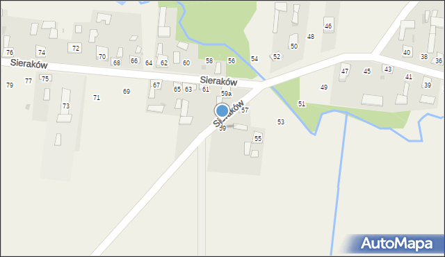 Sieraków, Sieraków, 59, mapa Sieraków