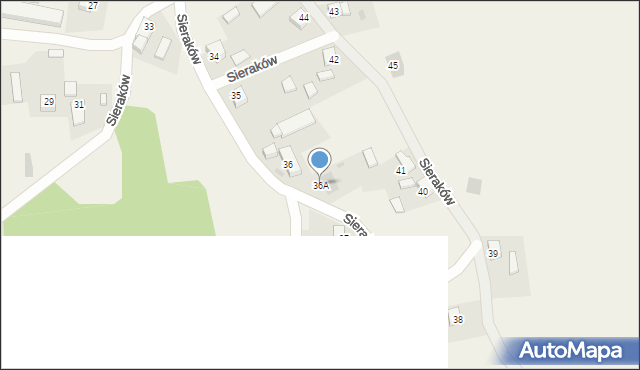 Sieraków, Sieraków, 36A, mapa Sieraków