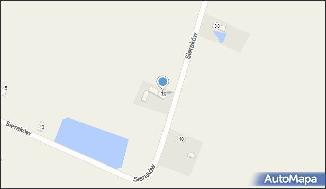 Sieraków, Sieraków, 39, mapa Sieraków