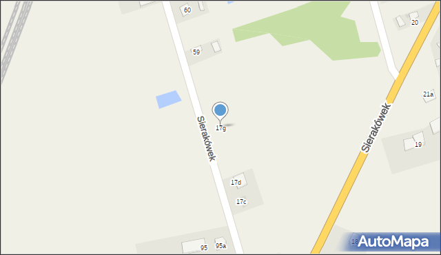 Sierakówek, Sierakówek, 17g, mapa Sierakówek