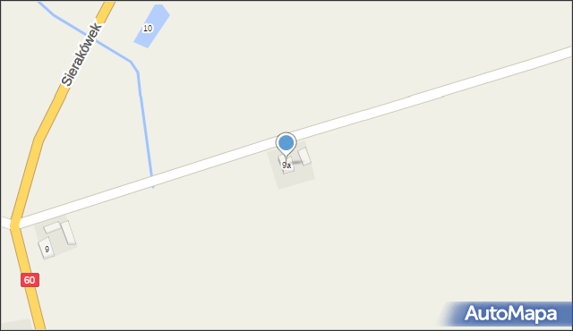 Sierakówek, Sierakówek, 9a, mapa Sierakówek