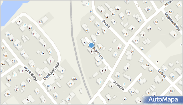 Sierakowice, Sienkiewicza Henryka, 3, mapa Sierakowice