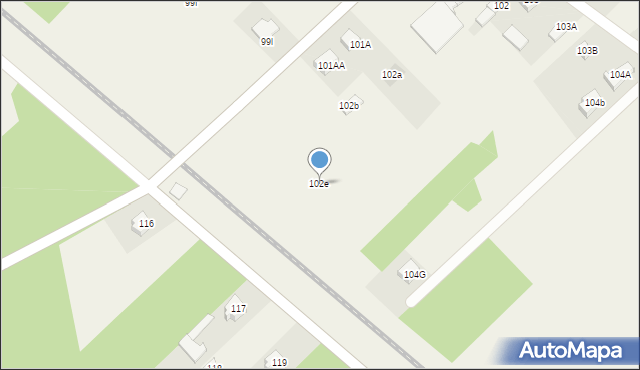 Sierakowice Lewe, Sierakowice Lewe, 102e, mapa Sierakowice Lewe