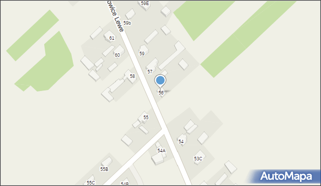 Sierakowice Lewe, Sierakowice Lewe, 56, mapa Sierakowice Lewe