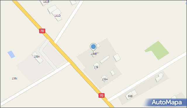 Sierakowice Prawe, Sierakowice Prawe, 138B, mapa Sierakowice Prawe