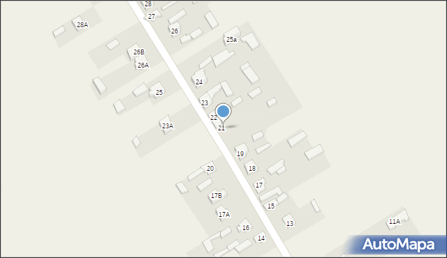 Sierakowice Prawe, Sierakowice Prawe, 21, mapa Sierakowice Prawe