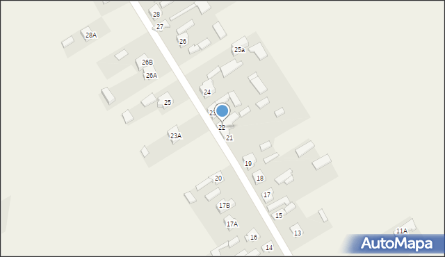 Sierakowice Prawe, Sierakowice Prawe, 22, mapa Sierakowice Prawe