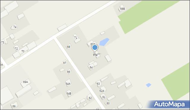 Sierakowice Prawe, Sierakowice Prawe, 65a, mapa Sierakowice Prawe