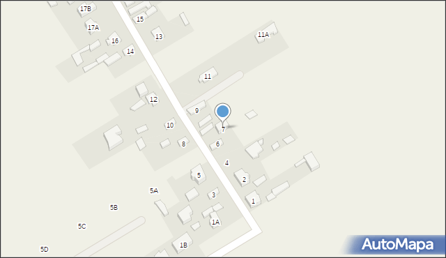 Sierakowice Prawe, Sierakowice Prawe, 7, mapa Sierakowice Prawe