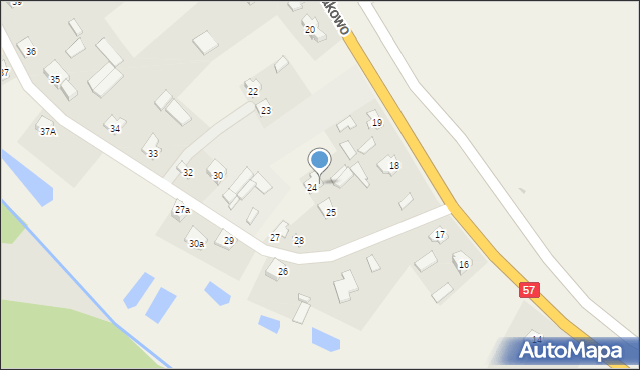 Sierakowo, Sierakowo, 24a, mapa Sierakowo