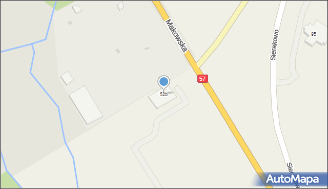 Sierakowo, Sierakowo, 52b, mapa Sierakowo