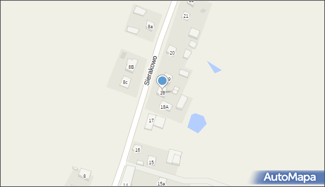 Sierakowo, Sierakowo, 18, mapa Sierakowo
