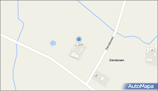 Sierakowo, Sierakowo, 17, mapa Sierakowo