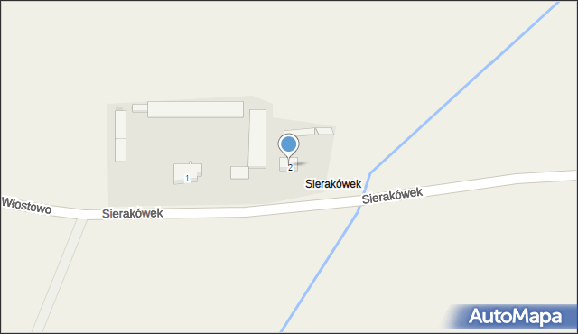 Sierakowo, Sierakówek, 2, mapa Sierakowo