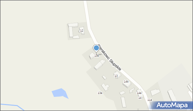 Sierakowo Słupskie, Sierakowo Słupskie, 13b, mapa Sierakowo Słupskie