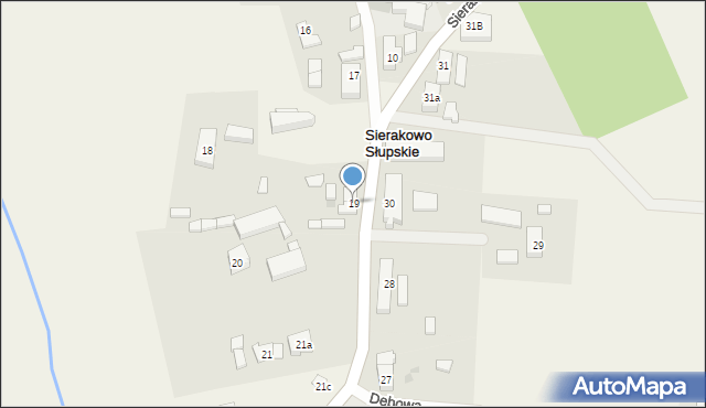 Sierakowo Słupskie, Sierakowo Słupskie, 19, mapa Sierakowo Słupskie