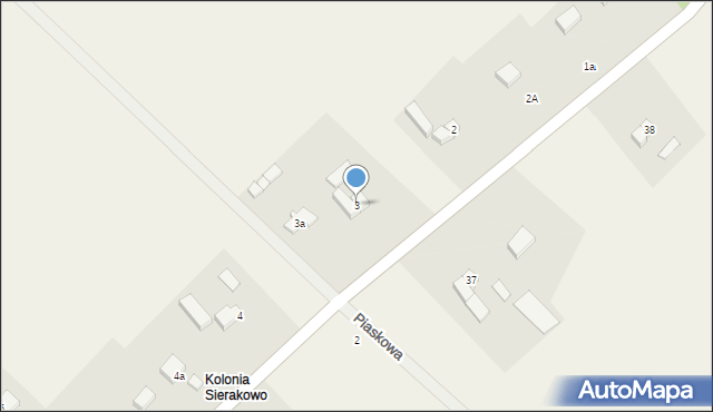 Sierakowo Słupskie, Sierakowo Słupskie, 3, mapa Sierakowo Słupskie