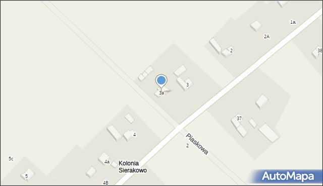 Sierakowo Słupskie, Sierakowo Słupskie, 3a, mapa Sierakowo Słupskie