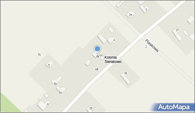 Sierakowo Słupskie, Sierakowo Słupskie, 4a, mapa Sierakowo Słupskie