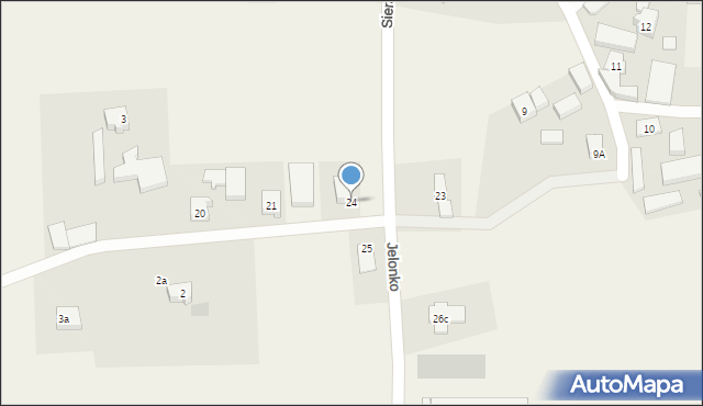 Sierakowska Huta, Sierakowska Huta, 24, mapa Sierakowska Huta