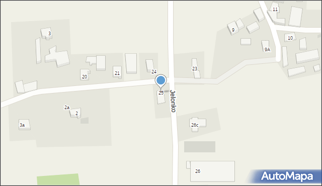 Sierakowska Huta, Sierakowska Huta, 25, mapa Sierakowska Huta