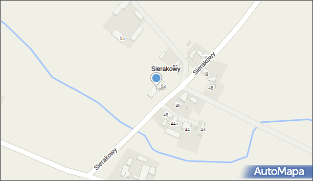 Sierakowy, Sierakowy, 54, mapa Sierakowy