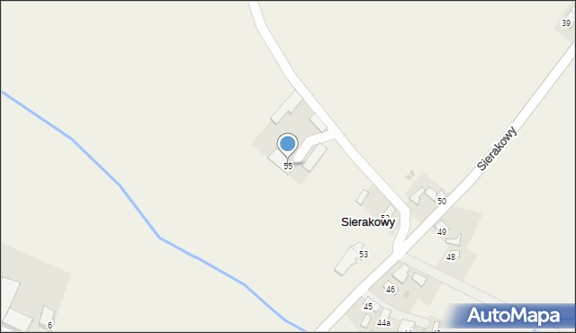 Sierakowy, Sierakowy, 55, mapa Sierakowy