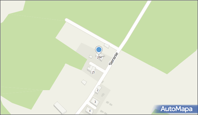 Sieranie, Sieranie, 16A, mapa Sieranie