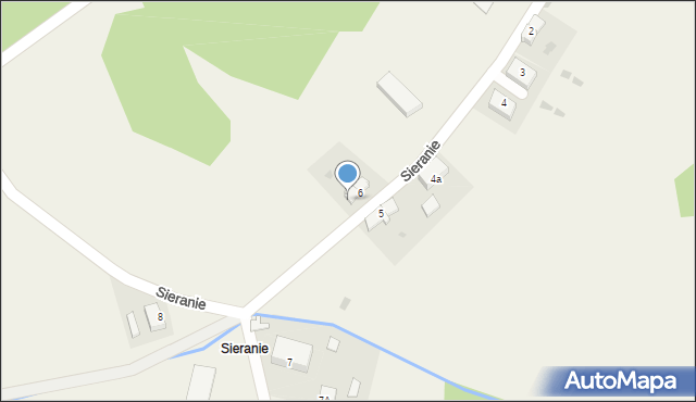 Sieranie, Sieranie, 6/2, mapa Sieranie