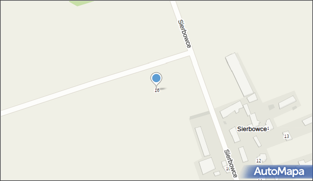 Sierbowce, Sierbowce, 16, mapa Sierbowce