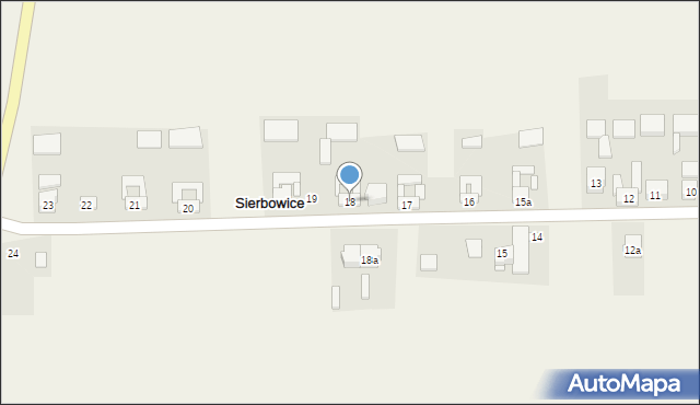 Sierbowice, Sierbowice, 18, mapa Sierbowice