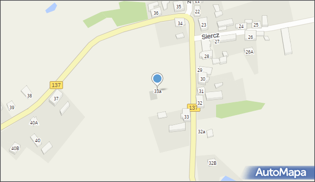 Siercz, Siercz, 33a, mapa Siercz