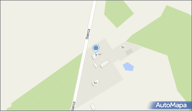 Siercz, Siercz, 5, mapa Siercz