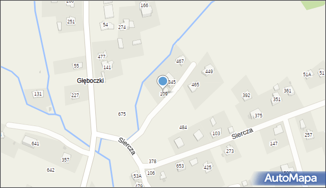 Siercza, Siercza, 109, mapa Siercza