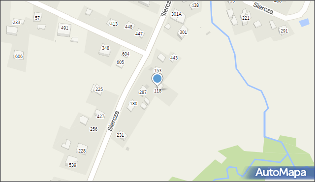 Siercza, Siercza, 118, mapa Siercza