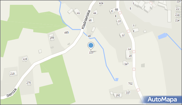 Siercza, Siercza, 123, mapa Siercza