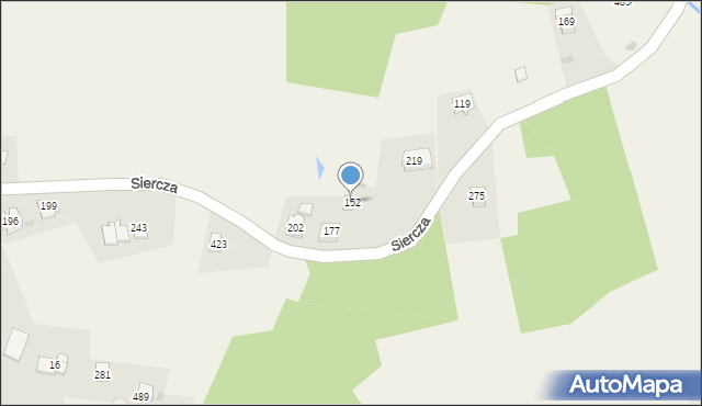 Siercza, Siercza, 152, mapa Siercza