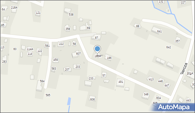 Siercza, Siercza, 186A, mapa Siercza