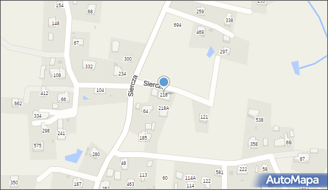 Siercza, Siercza, 218, mapa Siercza