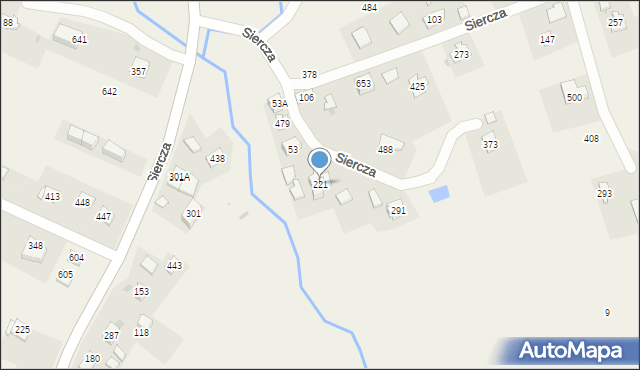 Siercza, Siercza, 221, mapa Siercza