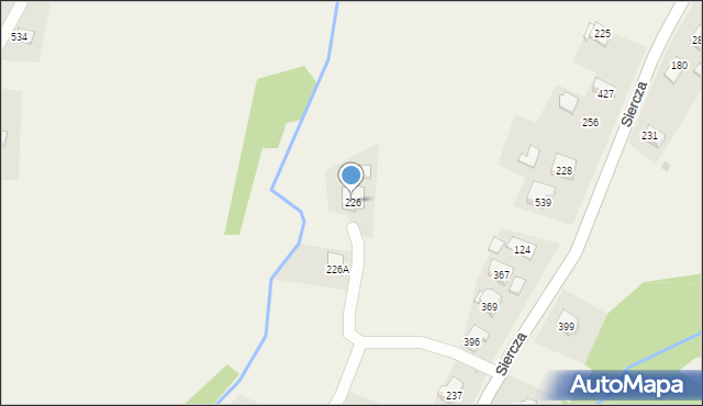 Siercza, Siercza, 226, mapa Siercza