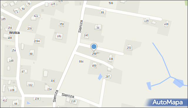 Siercza, Siercza, 259, mapa Siercza