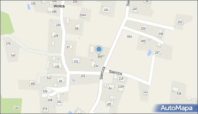 Siercza, Siercza, 300, mapa Siercza