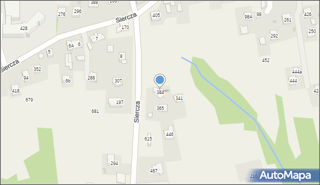 Siercza, Siercza, 344, mapa Siercza