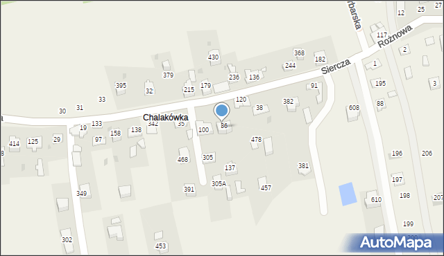 Siercza, Siercza, 36a, mapa Siercza