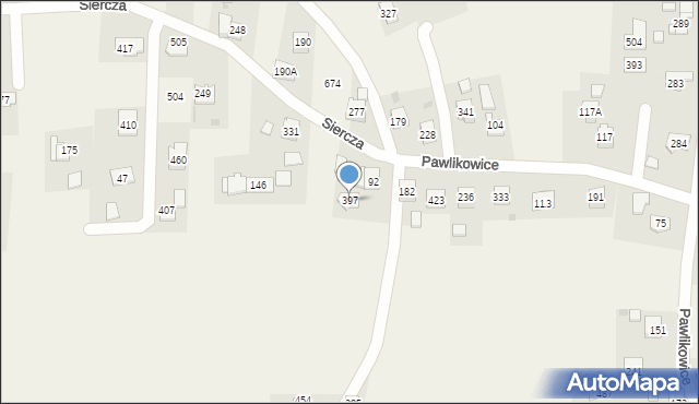 Siercza, Siercza, 397, mapa Siercza