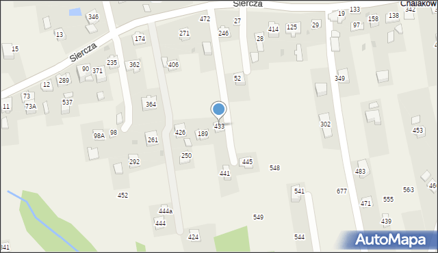 Siercza, Siercza, 433, mapa Siercza