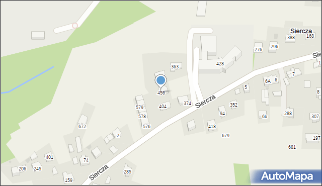 Siercza, Siercza, 456, mapa Siercza