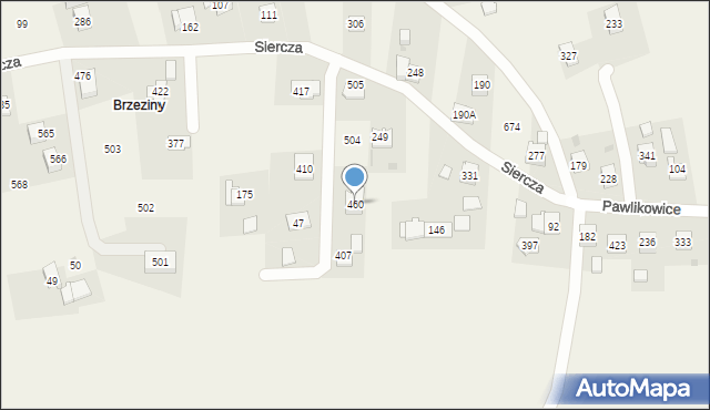 Siercza, Siercza, 460, mapa Siercza