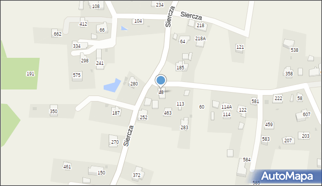 Siercza, Siercza, 48, mapa Siercza